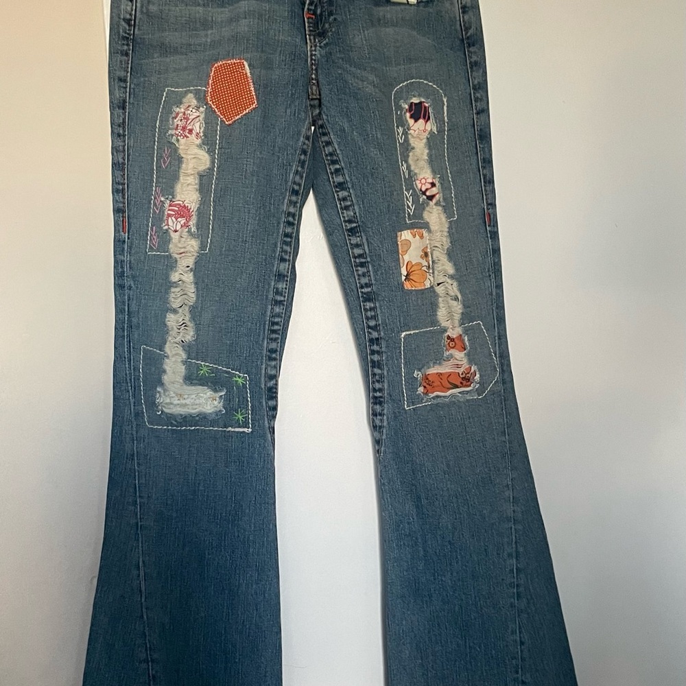 True Religion Unique Patchwork Jeans - image 3